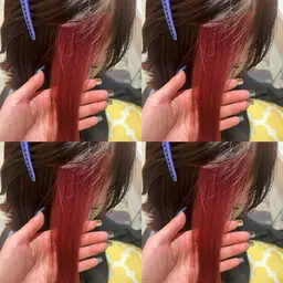 🤎イヤリングカラーor部分ブリーチ可🦔(ブリーチ1回➕カラー)➕2stepAujua🤎【錦糸町・韓国ヘア・透明感】