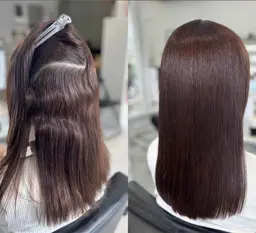 【髪質改善/縮毛矯正】カット＋髪質改善ストレート（リピーター様＋2,200）