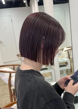 🏷️ボブカット＋超音波トリートメント（ホームケア付き）