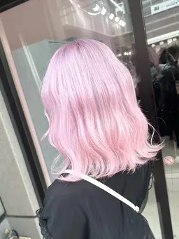 🌈【人気No3】🌈🎀最高級ケアブリーチ＋髪質改善カラー＋istトリートメント🎀ブリーチ/ハイトーン/ピンク