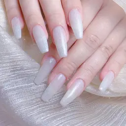 ジェルチップ長さだしワンカラー/ラメグラ1色練習モデル募集¥6980