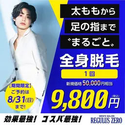 まるごと全身脱毛（ヒゲ・VIO含む） 1回