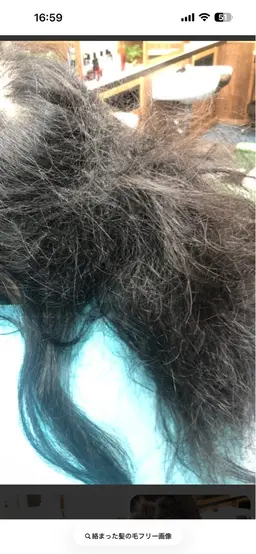 モニター90分 髪の長さ・もつれ具合によって調整