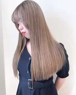 【透明感ケアブリーチ】ダブルカラー+髪質別トリートメント（鎖骨下ロング料金+1000円）（2回ブリーチ+3000円）