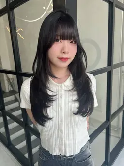 前髪ストレートパーマ