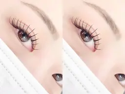 【ナチュラル🔒】🩶フラットラッシュ(カラー可)🩶100本　¥7100　笹塚/まつエク/韓国/束間