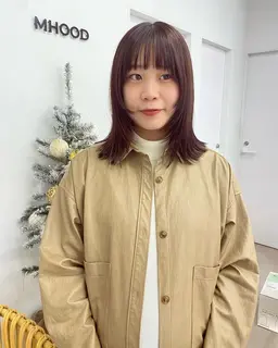 前髪縮毛矯正☔️💧✨