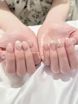 【minimo限定】艶きらオーロラミラーネイル🪞 パーツ･デザイン代別途 パラジェル使用