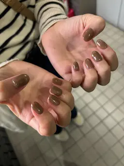 オフケア込み💅✨ワンカラー（パーツ2つor小さいストーン10粒付き）