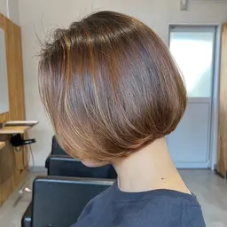 ハイライト×透明感カラー