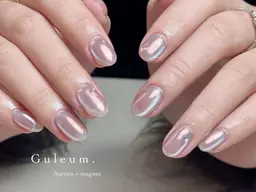 【オフ有り】ベースカラーありミラーネイルorオーロラネイル🪞パラジェル 新宿/新宿三丁目/新宿御苑