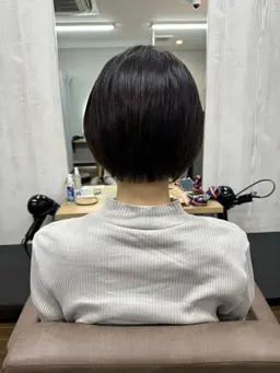 カット+リタッチカラー　根本2センチ以内　ブリーチなし