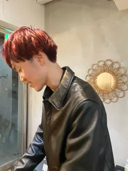 自然に馴染ませる メンズカット＋ワンカラー