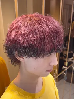 カット+ブリーチ+パーマ+カラー