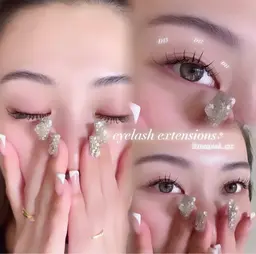 【🌸3月限定クーポン🌸】フラットラッシュ80~100本《¥3000》※目元の撮影有