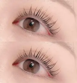 上がりすぎない緩めのまつ毛パーマ