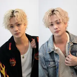 メンズカット+⚡️高発色ブリーチカラー⚡️(シルバー、ミルクティー、ブロンドなど)