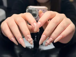 2個パーツ➕チップ長さだしワンカラー/ラメーグラデーション/フラッシュ📸🎀