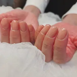 自爪育成ネイルケア+自爪育成ワンカラー