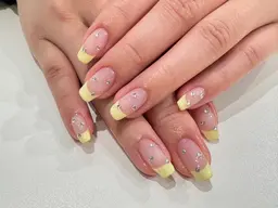 【オフ込】🧡minimo限定🧡定額デザイン🧡クリアベースフレンチ＋ストーン🧡