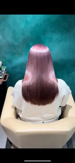 🌸柔らか暖色カラー🩷＋韓国風レイヤーカット💇‍♀️