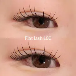 土日限定🌟フラットラッシュ100本〜120本つけ放題🎀他店オフ込 🫧束感コーティング付き