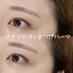 【 NEW/眉毛スタイリング 】アイブロウWAXスタイリング＋まつげパーマ￥8500＋指名料¥300 ※オフ不可※