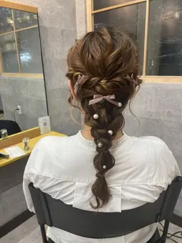 ヘアセット　🎀