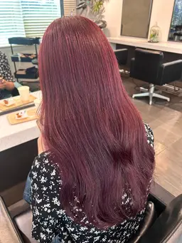 【2回目以降】ブリーチなしダブルカラー+2step トリートメント(学割あり) 暖色カラー🌹透明感カラー🫧