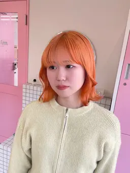 カット➕ケアブリーチ➕カラー➕トリートメント🩵🫧