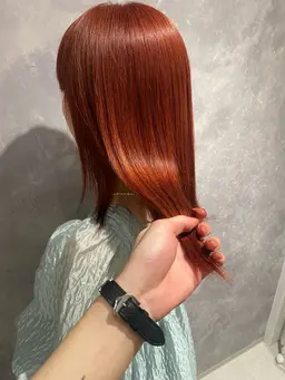 ブリーチなしでも発色◎ダブルカラー🌷＋カット＋髪質改善TOKIOトリートメント✨️