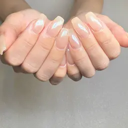 🍧ミラーネイル⋆☽︎·̩͙オフ・ケア込