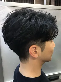 メンズカット、シャンプー、ブロー