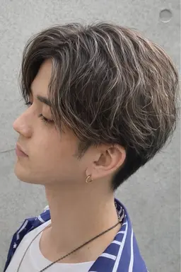 【メンズ限定】カット➕ブリーチカラー➕トリートメント(ハイライト、バレイヤージュも可)