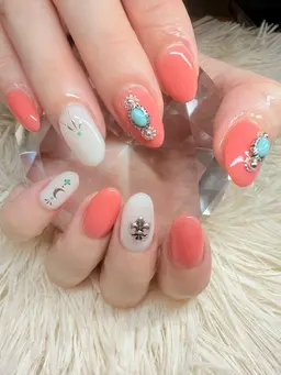 【ハンド】ワンカラー（パーツ付け放題）