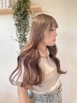 【大人気🎀 ⊹ ✭˚ ★】ダブルカラー💛（ブリーチ+カラー）トリートメント付き🪄/ミニモ学割🙌🏻