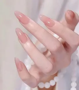 【モデル練習】やさしいピンク系ワンカラーネイル対応※オフなし（オフ別途¥1,000）