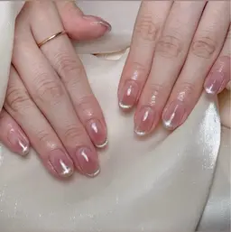 チークネイル➕マグネットフレンチ・パーツ2個付き【オフケア込み】