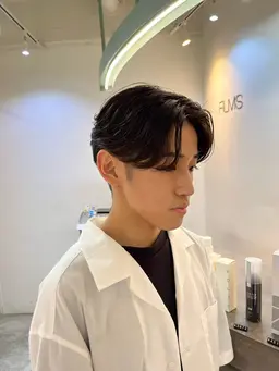 カット+フェザーパーマ