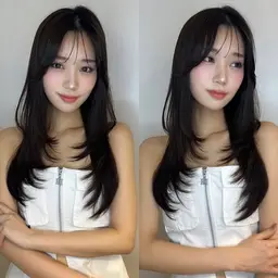 1番オススメ人気メニュー💖韓国風カット+美髪ケアカラー+クイック髪質改善3stepﾄﾘｰﾄﾒﾝﾄ💫