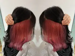 インナーカラー(ブリーチ有)➕内部補修トリートメント