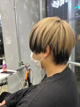 💥メンズメニュー💥〻カット＋ダブルカラー(ブリーチ込み)＋トリートメント#メンズカット