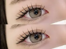 エクステだけで根本から上がる？！SNSで話題"Ｌカール"フラットラッシュ　120本