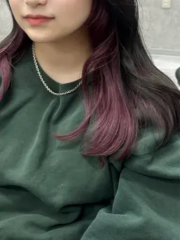 インナーカラー ＋トキオTr   🌟インナー他部分相談+1000円🙆🏻‍♀️⭕️⚠︎平日20:00土日祝19:00