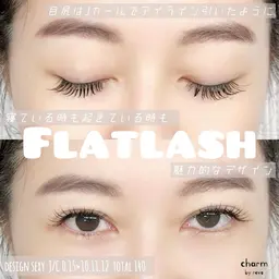 極柔フラットラッシュ🪽140本【アイシャンプー&コーティング付🩵🫧】