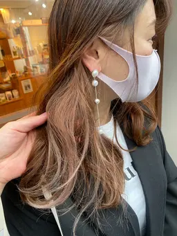 🥇大人気🥇周りと差がつくポイントカラー🍫イヤリング、フェイスフレーミング、インナーカラー(ブリーチ1回含む)🌈