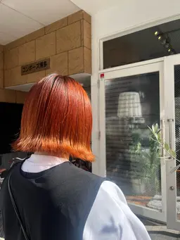 【U24】ブリーチなしWカラー➕うる艶トリートメント✨️📙（ショート）