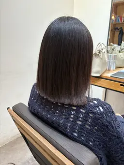 【平日限定!!💫】ワンレングスカット✂️(切りっぱなしボブ)+ダメージケアトリートメント✨
