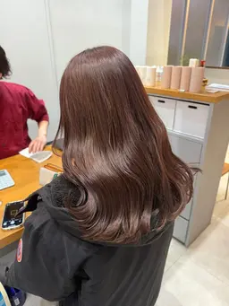 暖色系カラー+Aujuaトリートメント🫧