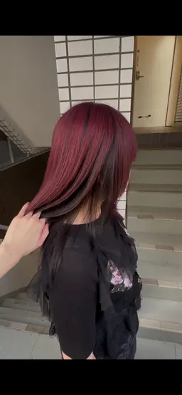 ブリーチ+アンブレラカラー(部分ブリーチ)